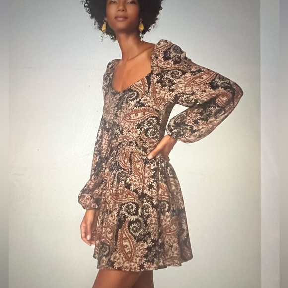 MinkPink Size XS Paisley Paradise Mini Dress - Picture 1 of 5